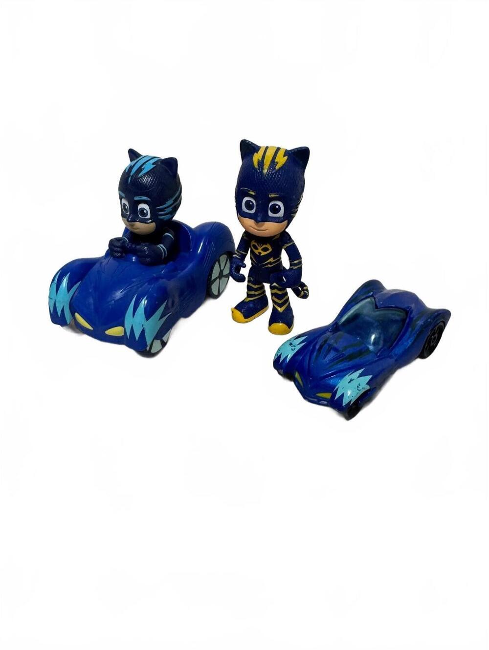 PJ Masks Just Play Catboy Figures & Cat-Car Vehicle Toy Lot